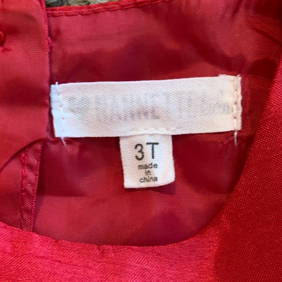 Red Sleeveless Tulle Dress T3 - Picture 6 of 6